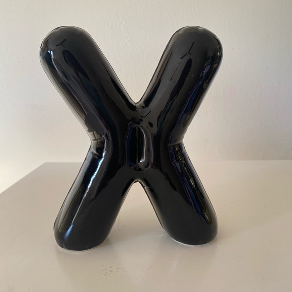 NWT Black Letter "X" Decor - Picture 3 of 4